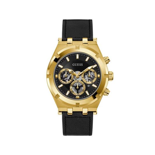 Guess Black Leather Watch