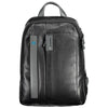 Piquadro Black Leather Backpack
