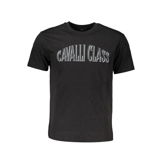 Cavalli Class Black Cotton T-Shirt
