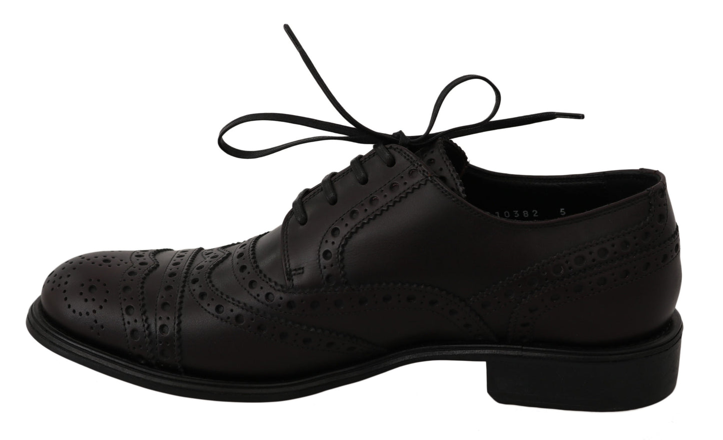 Dolce &amp; Gabbana Elegant Bordeaux Wingtip Derby Dress Shoes