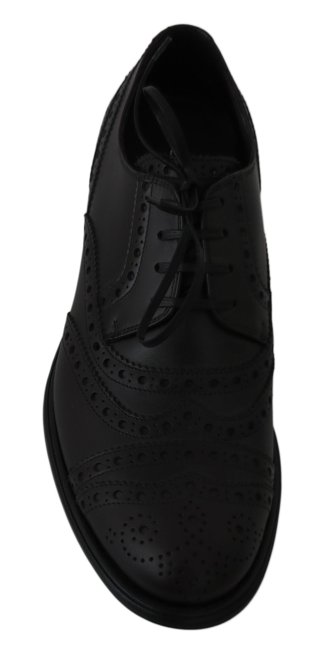 Dolce &amp; Gabbana Elegant Bordeaux Wingtip Derby Dress Shoes