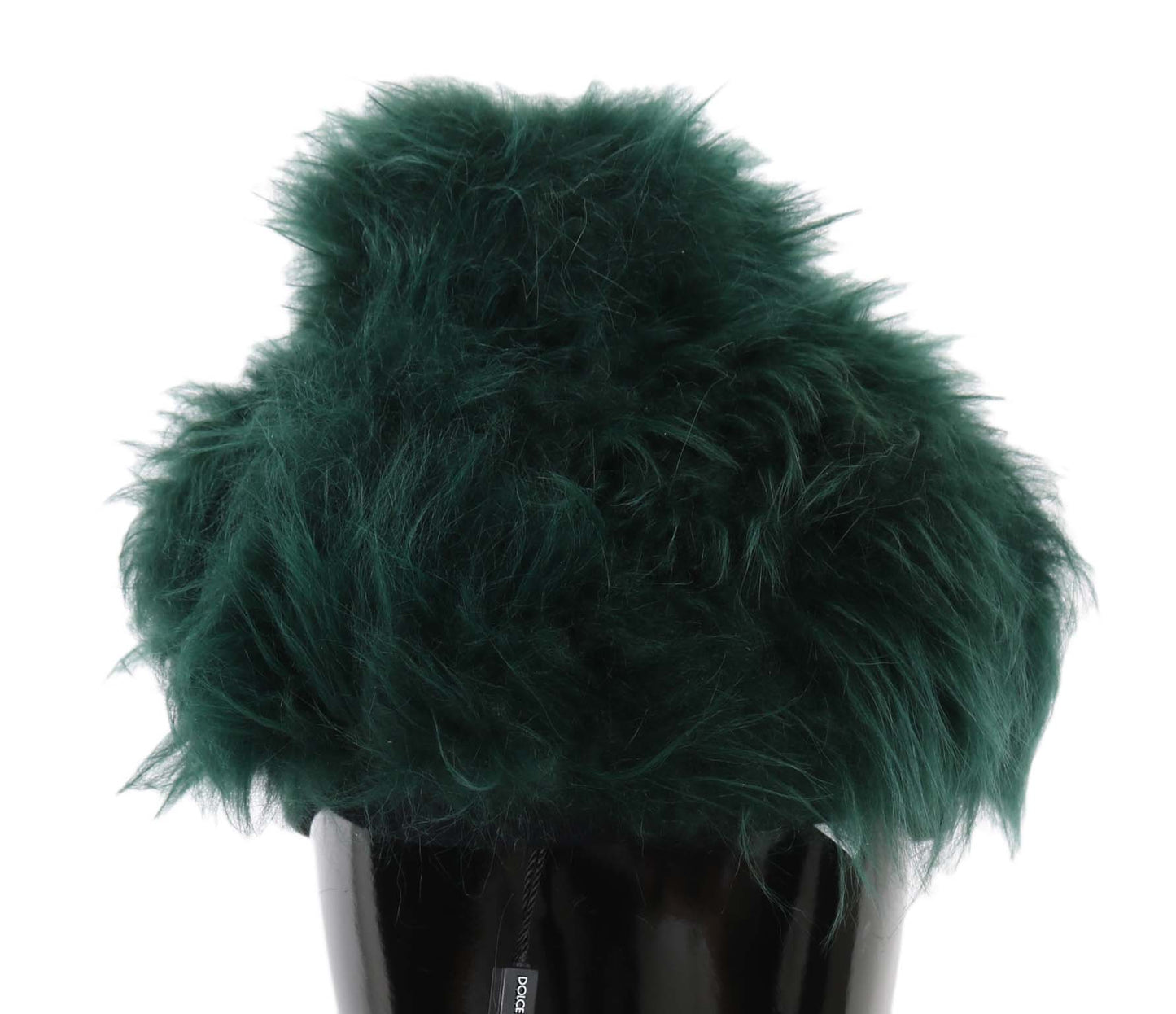 Dolce &amp; Gabbana Elegant Emerald Cashmere Cloche Cap