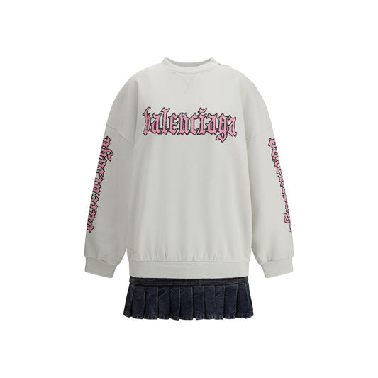 Balenciaga sweatshirtkjole med logo