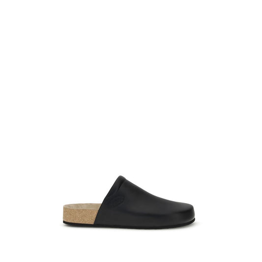 Balenciaga lædermules med korkindersål