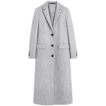 Made in Italy Gray Wool Women Coat