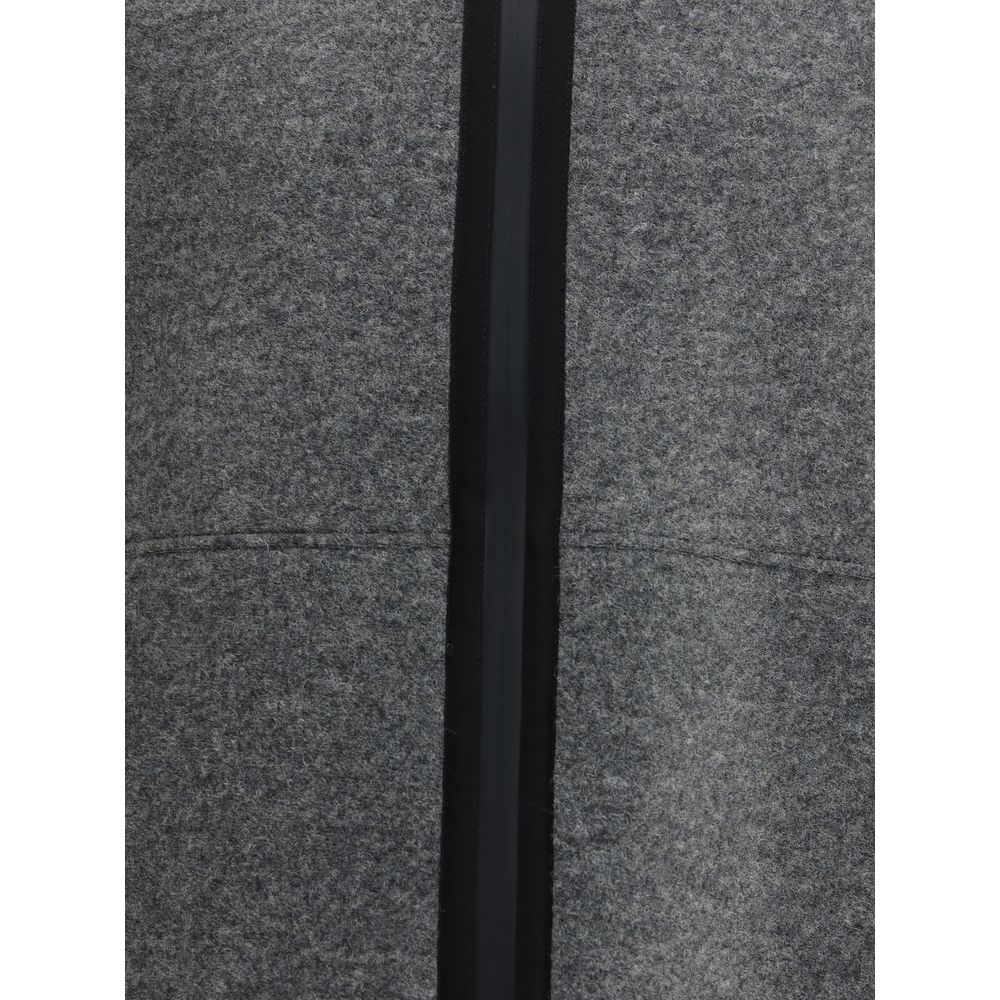 LAMINAR Grey Jacket with High Collar