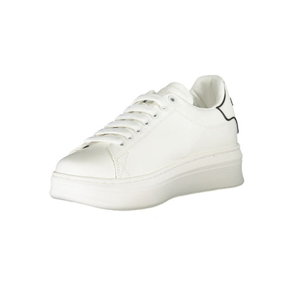 Gaelle Paris White Polyethylene Sneaker