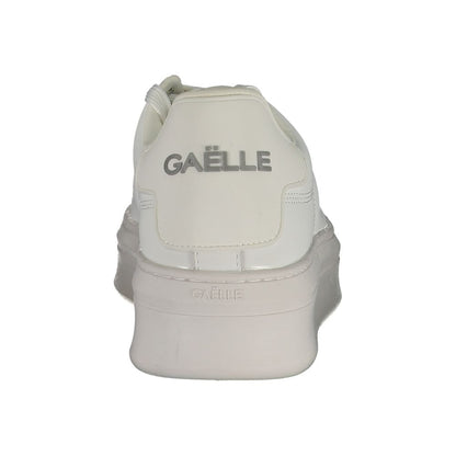 Gaelle Paris White Leather Sneaker