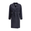 Max Mara Denim-effect Wool Carnia Coat