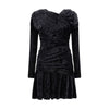 Ganni Ruched Mini Dress